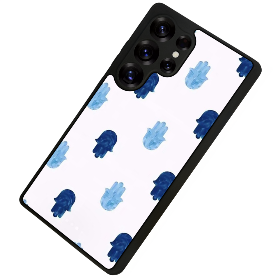Samsung Galaxy S25 Ultra Uyumlu Nazar Tasarımlı Glossy Premium Kılıf