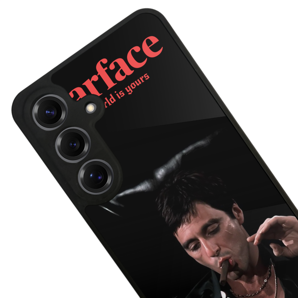 Samsung Galaxy S25 Uyumlu Scarface Tasarımlı Glossy Premium Kılıf