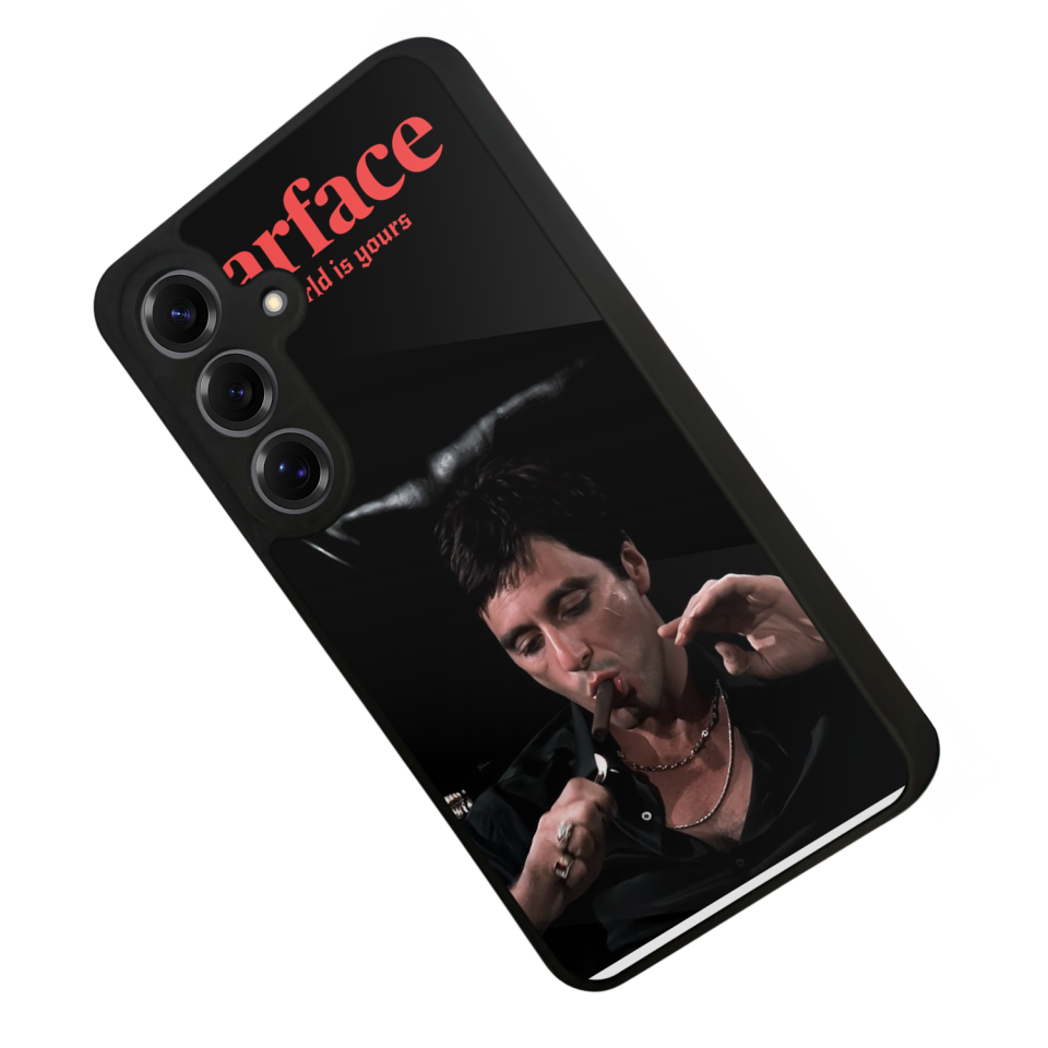 Samsung Galaxy S25 Uyumlu Scarface Tasarımlı Glossy Premium Kılıf