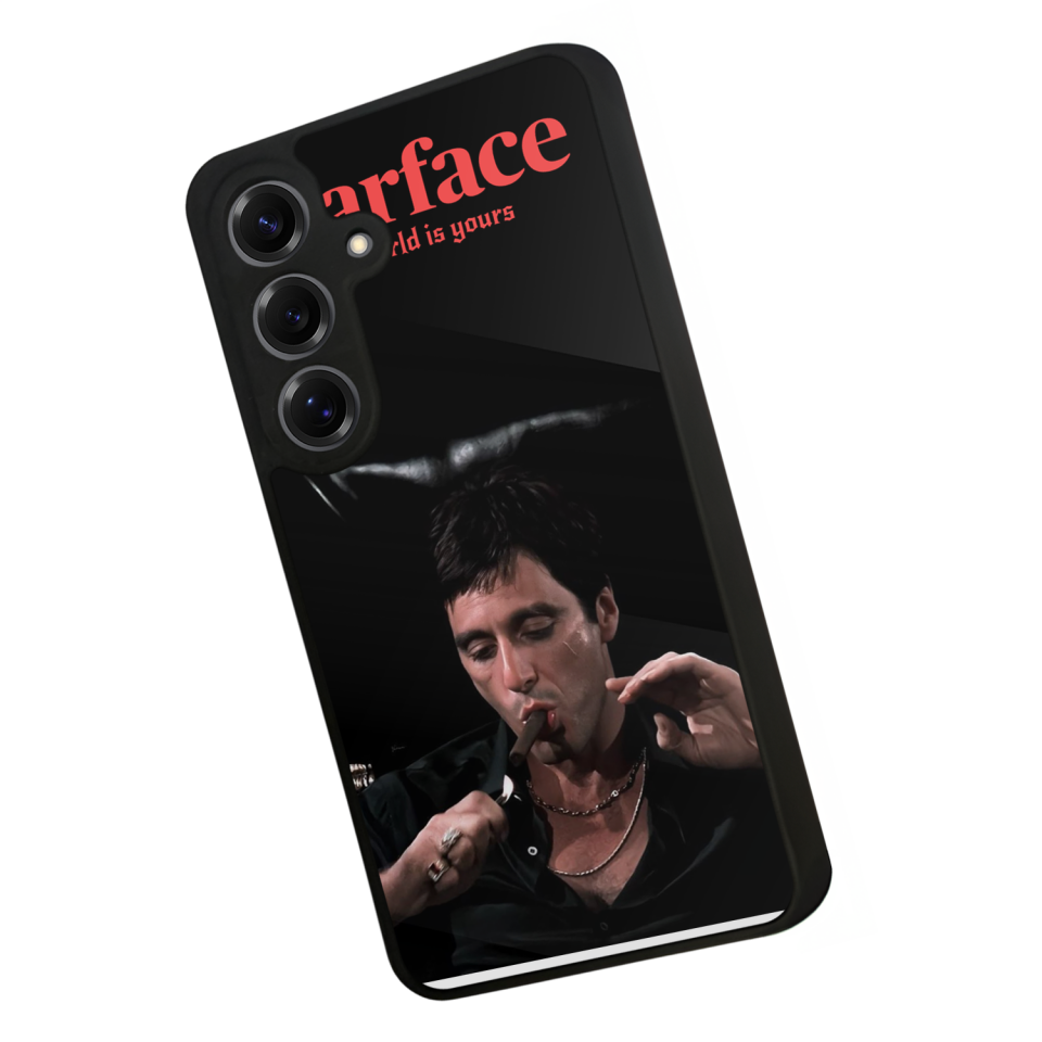 Samsung Galaxy S25 Uyumlu Scarface Tasarımlı Glossy Premium Kılıf