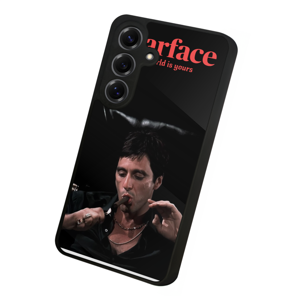 Samsung Galaxy S25 Uyumlu Scarface Tasarımlı Glossy Premium Kılıf