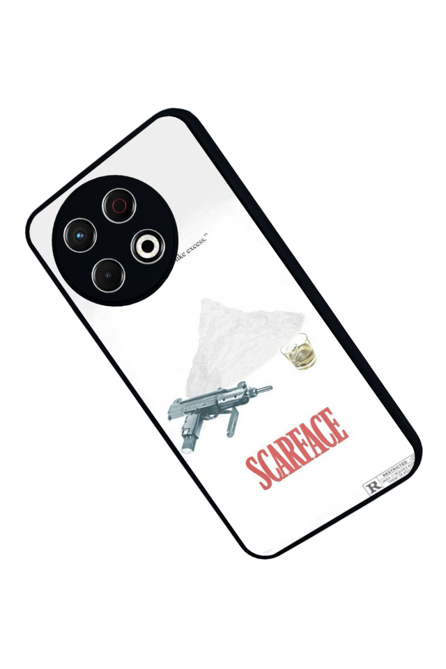 Tecno Spark 30 Pro Uyumlu Scarface Tasarımlı Glossy Premium Kılıf