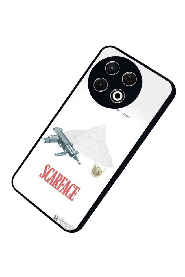 Tecno Spark 30 Pro Uyumlu Scarface Tasarımlı Glossy Premium Kılıf