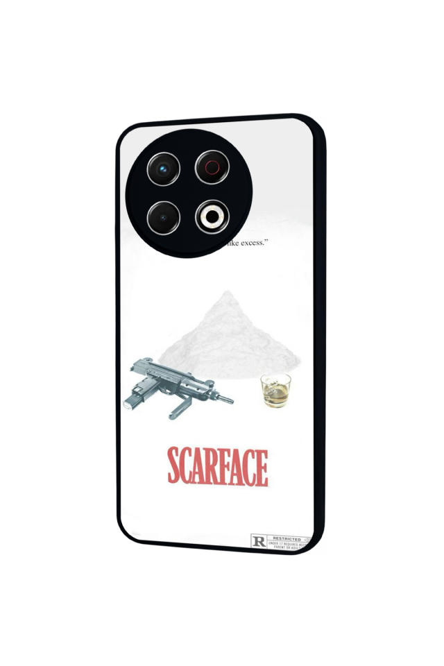 Tecno Spark 30 Pro Uyumlu Scarface Tasarımlı Glossy Premium Kılıf