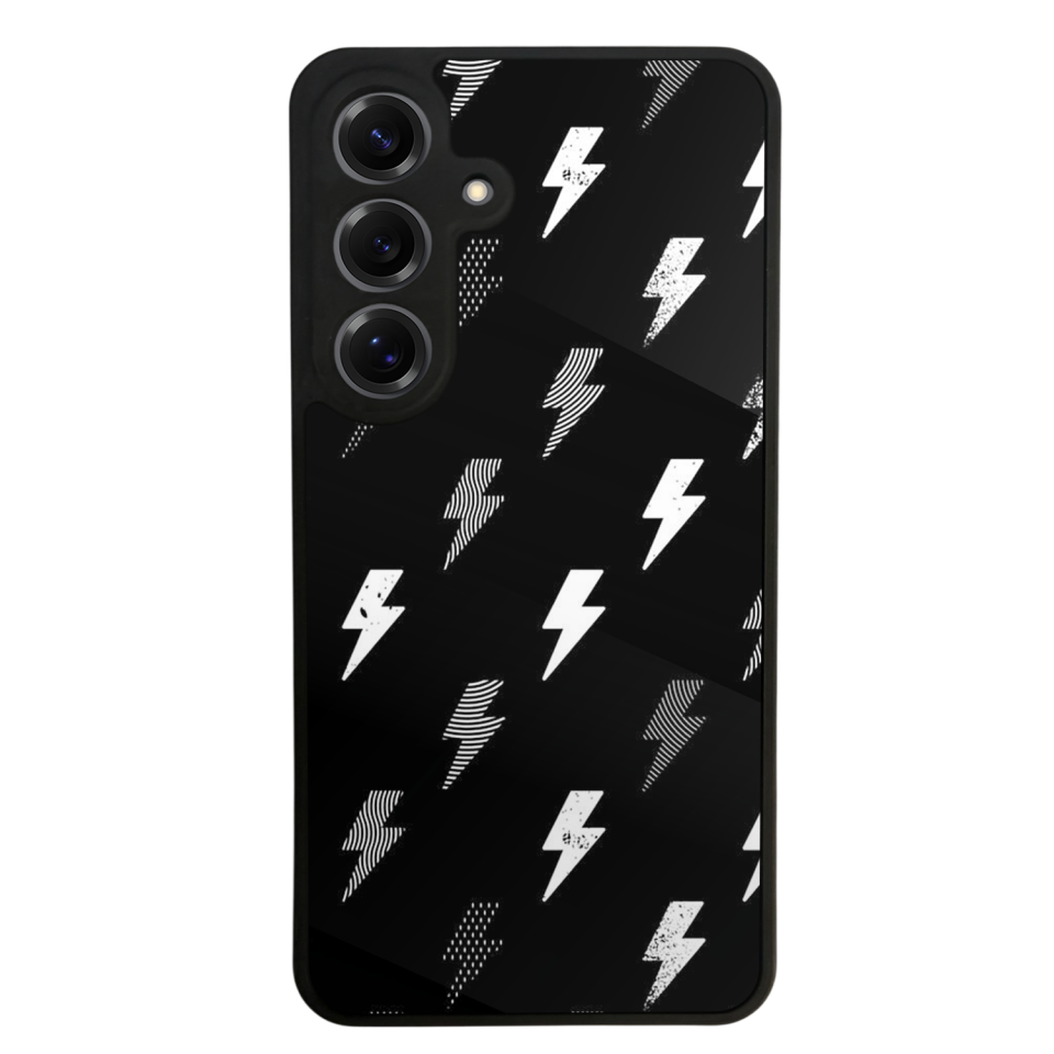 Samsung Galaxy S25 Uyumlu Simsek Tasarımlı Glossy Premium Kılıf