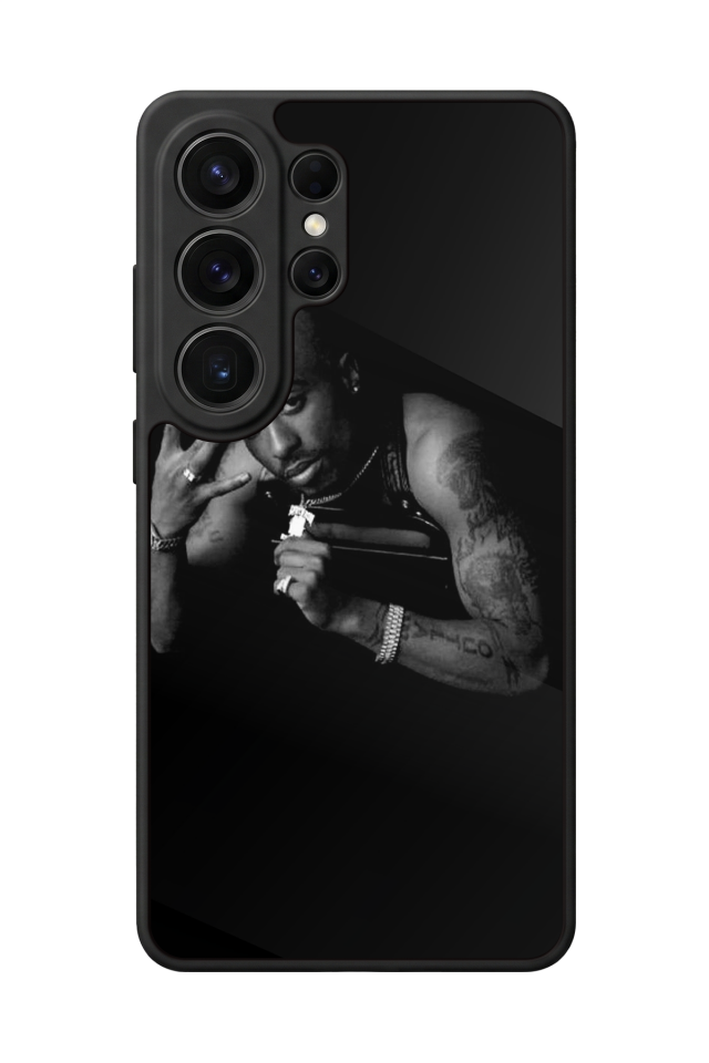 Samsung Galaxy S26 Ultra Uyumlu Tupac Tasarımlı Glossy Premium Kılıf