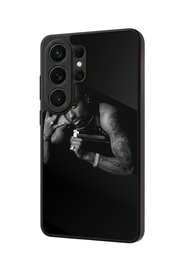 Samsung Galaxy S26 Ultra Uyumlu Tupac Tasarımlı Glossy Premium Kılıf