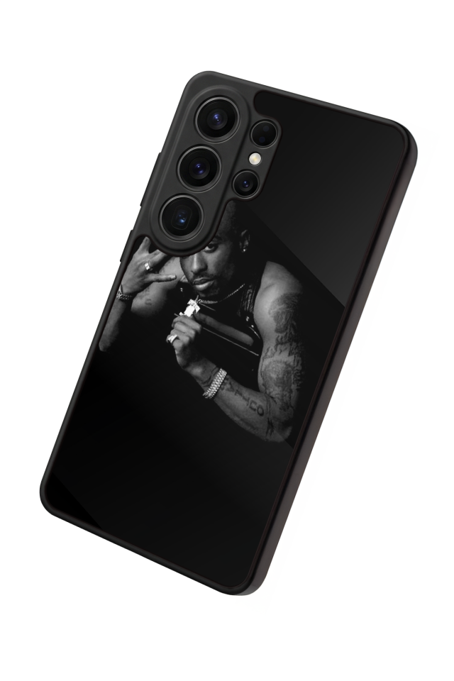 Samsung Galaxy S26 Ultra Uyumlu Tupac Tasarımlı Glossy Premium Kılıf