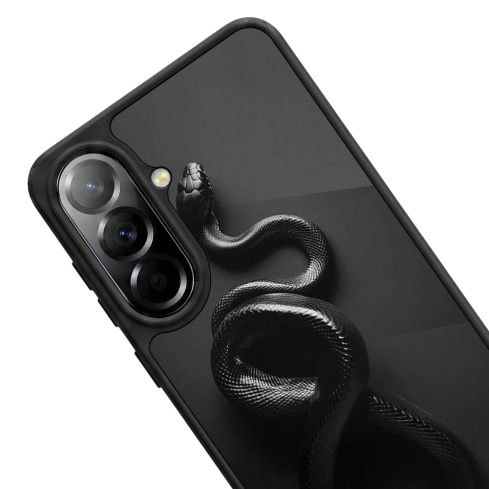 Samsung Galaxy A37 Uyumlu Yılan Tasarımlı Glossy Premium Kılıf