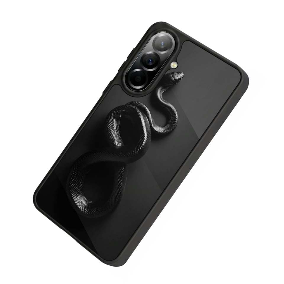 Samsung Galaxy A37 Uyumlu Yılan Tasarımlı Glossy Premium Kılıf