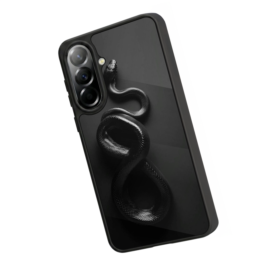 Samsung Galaxy A37 Uyumlu Yılan Tasarımlı Glossy Premium Kılıf