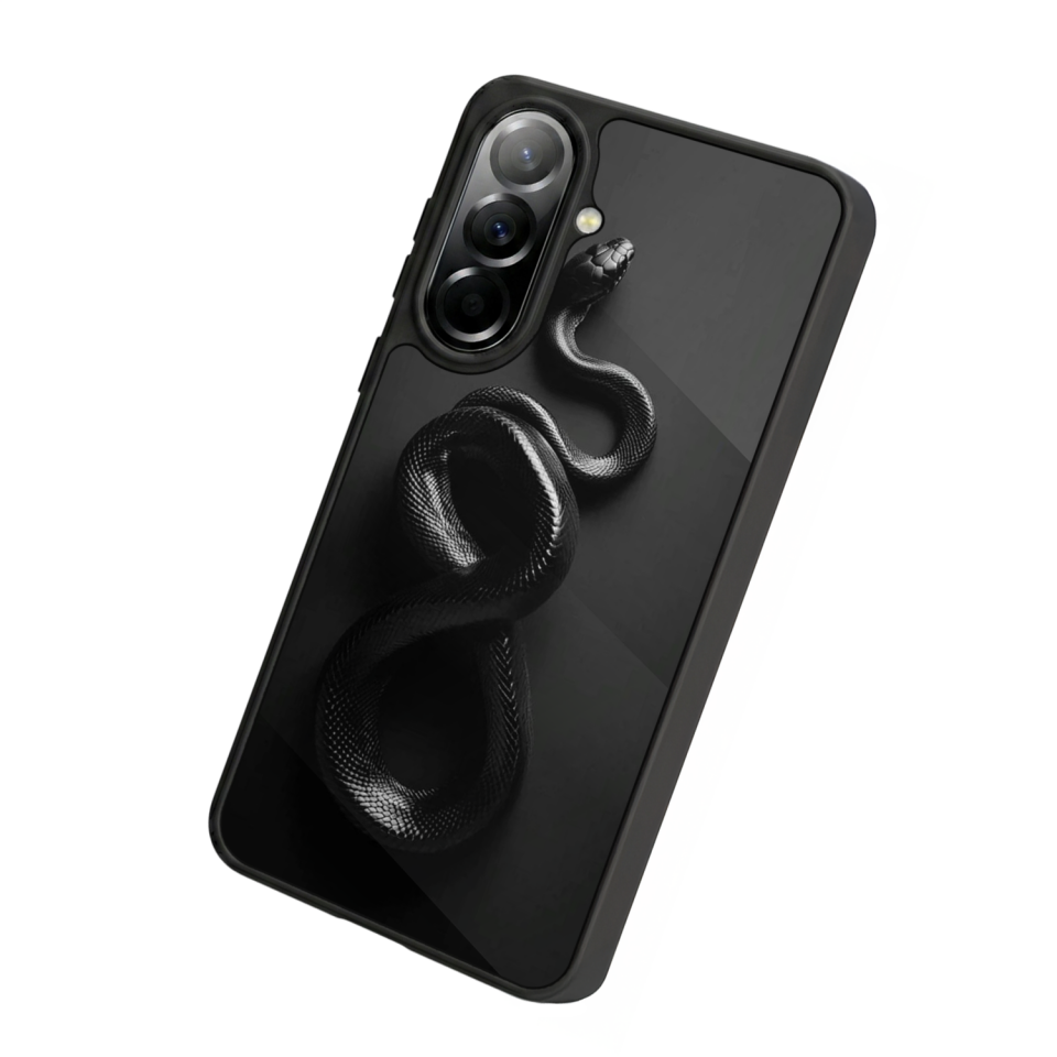 Samsung Galaxy A37 Uyumlu Yılan Tasarımlı Glossy Premium Kılıf