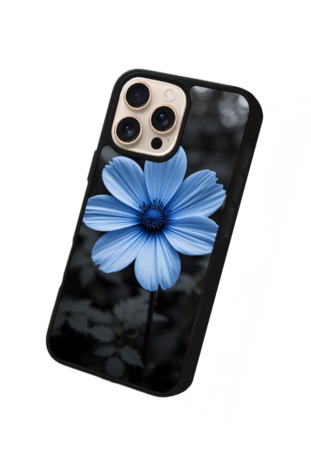iPhone 15 Pro Max Uyumlu Cicek Tasarımlı Glossy Premium Kılıf