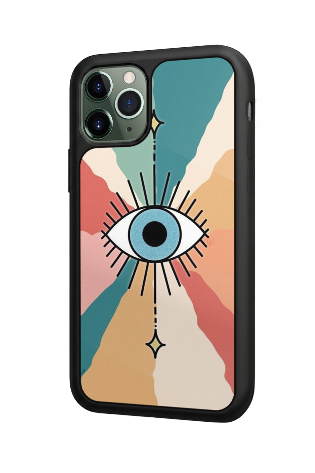 iPhone 11 Pro Max Uyumlu Göz Tasarımlı Glossy Premium Kılıf