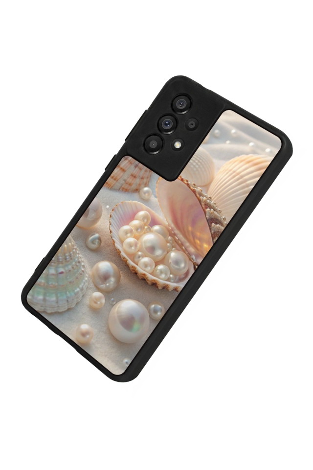 Samsung Galaxy A73 Uyumlu  İnci Tasarımlı Glossy Premium Kılıf