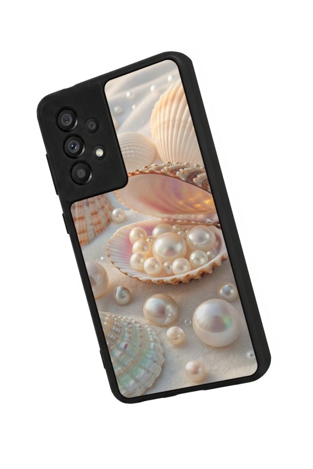 Samsung Galaxy A73 Uyumlu  İnci Tasarımlı Glossy Premium Kılıf