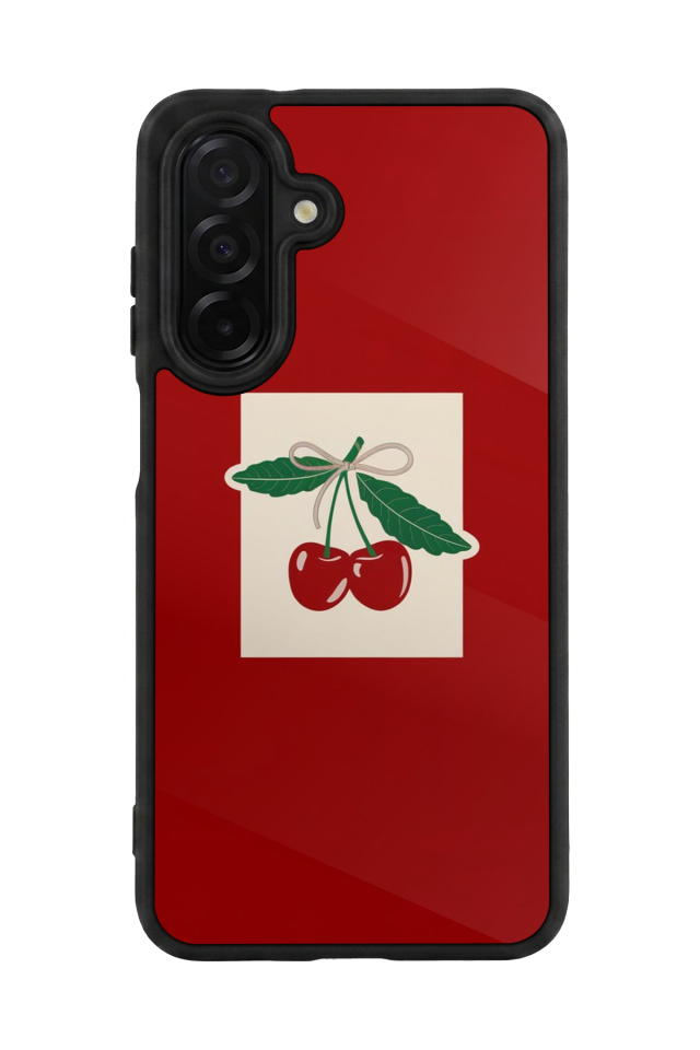 Samsung Galaxy A36 Uyumlu Kiraz Tasarımlı Glossy Premium Kılıf