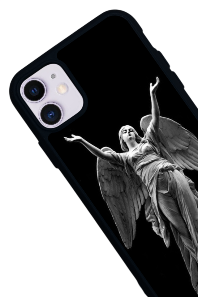 iPhone 11 Uyumlu Melek Tasarımlı Glossy Premium Kılıf