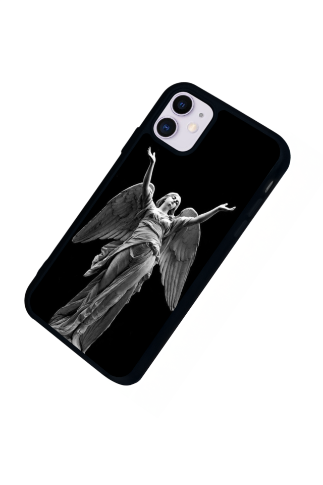 iPhone 11 Uyumlu Melek Tasarımlı Glossy Premium Kılıf