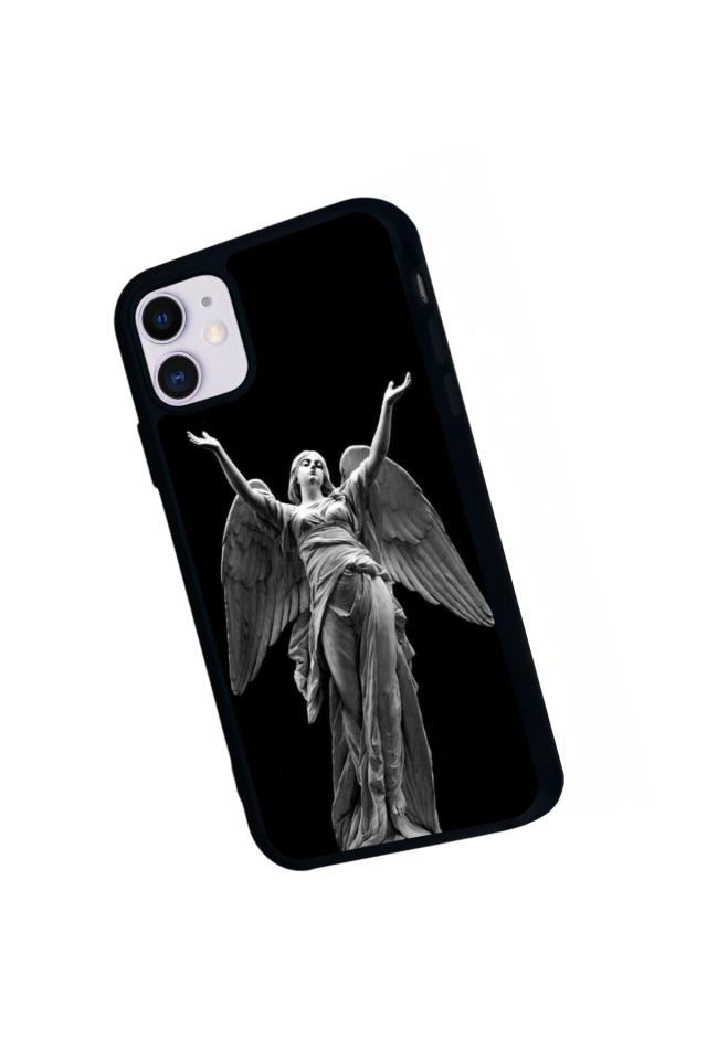 iPhone 11 Uyumlu Melek Tasarımlı Glossy Premium Kılıf