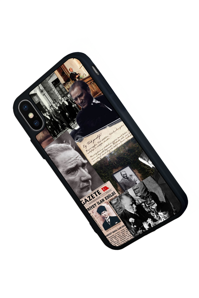 iPhone X/ XS Uyumlu Mustafa Kemal Ataturk Tasarımlı Glossy Premium Kılıf
