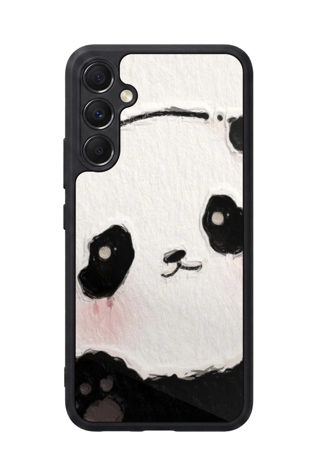 Samsung Galaxy M34 Uyumlu Panda Tasarımlı Glossy Premium Kılıf