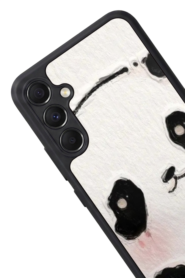 Samsung Galaxy M34 Uyumlu Panda Tasarımlı Glossy Premium Kılıf