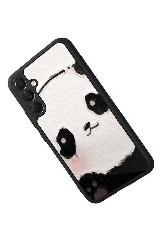 Samsung Galaxy M34 Uyumlu Panda Tasarımlı Glossy Premium Kılıf