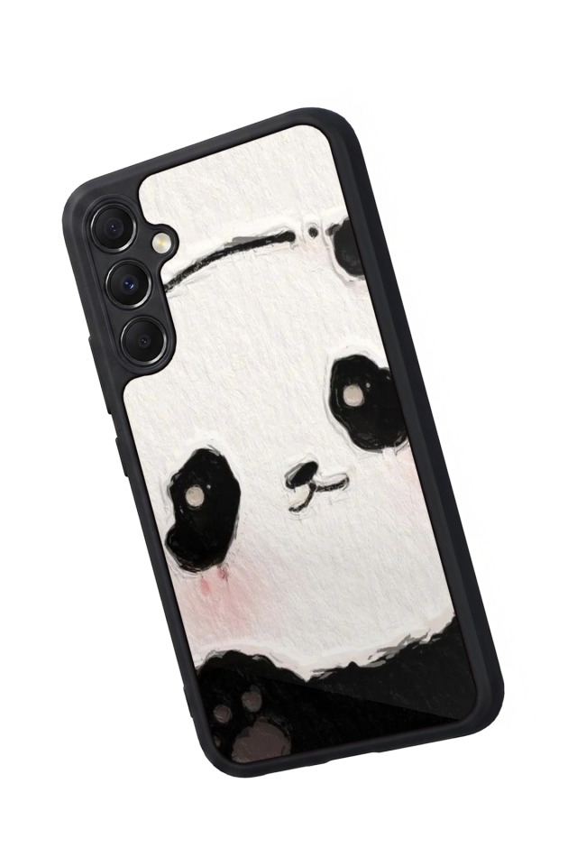 Samsung Galaxy M34 Uyumlu Panda Tasarımlı Glossy Premium Kılıf
