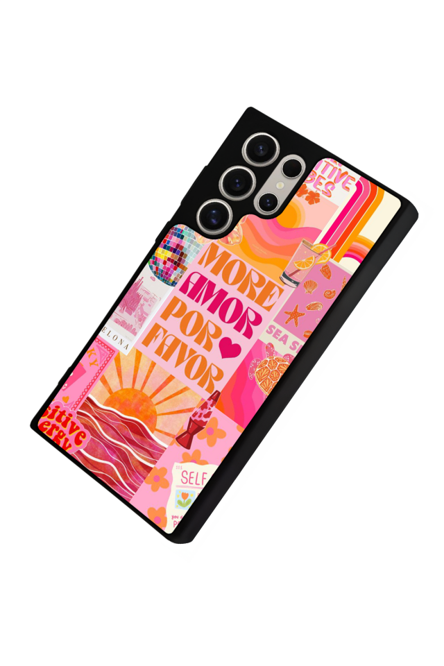 Samsung Galaxy S22 Ultra Uyumlu Poster Tasarımlı Glossy Premium Kılıf