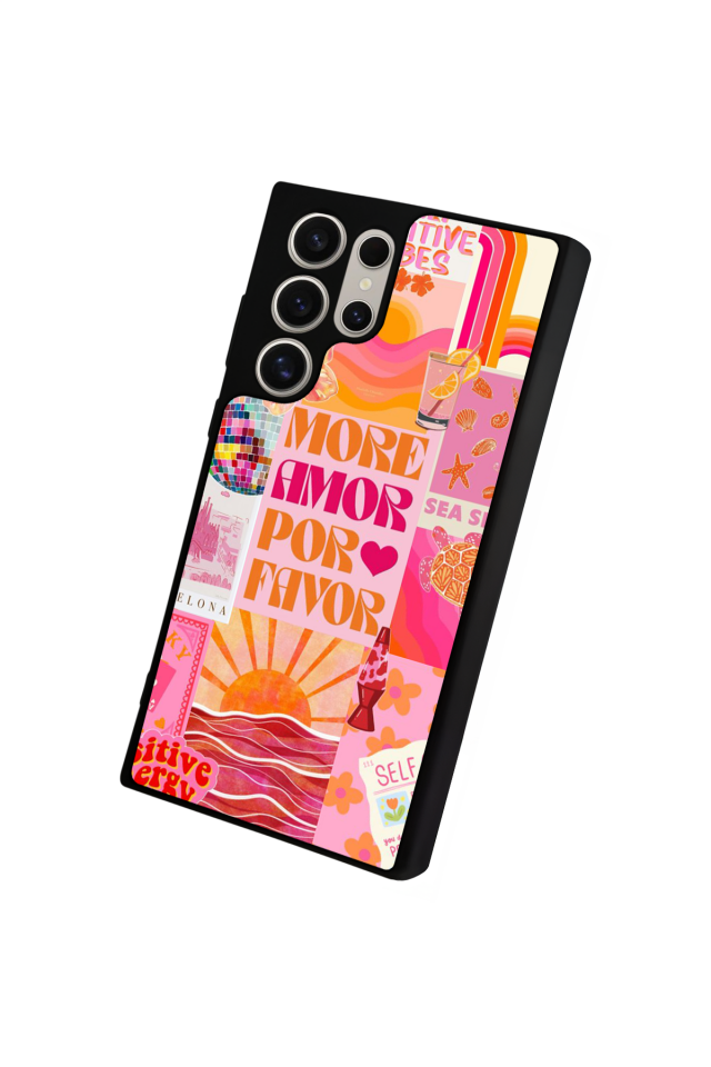 Samsung Galaxy S22 Ultra Uyumlu Poster Tasarımlı Glossy Premium Kılıf