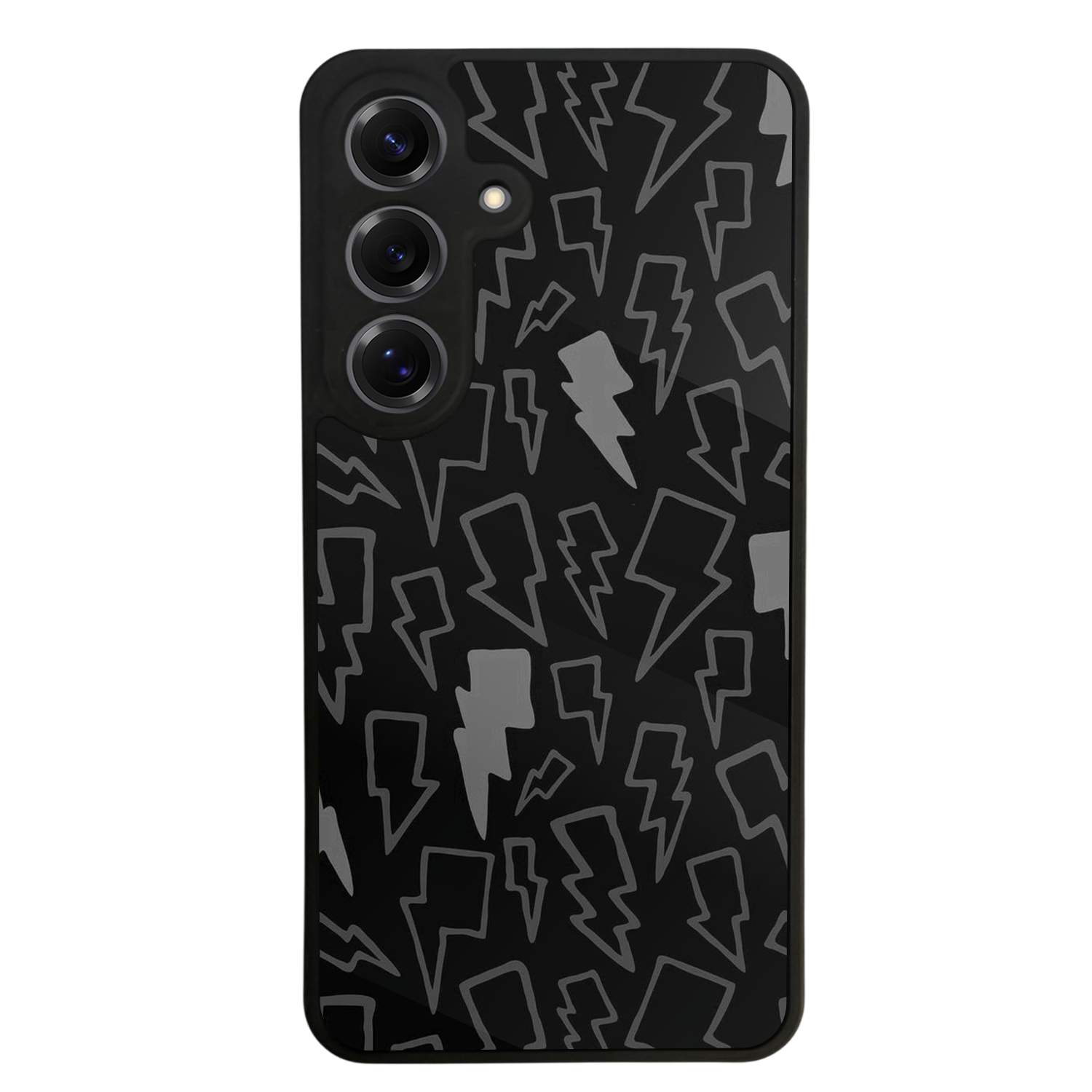 Samsung Galaxy S25 Uyumlu Simsek Tasarımlı Glossy Premium Kılıf