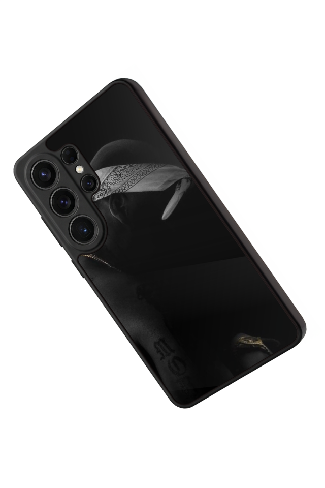 Samsung Galaxy S26 Ultra Uyumlu Tupac Tasarımlı Glossy Premium Kılıf