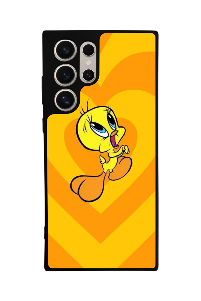 Samsung Galaxy S24 Ultra Uyumlu Tweety Tasarımlı Glossy Premium Kılıf