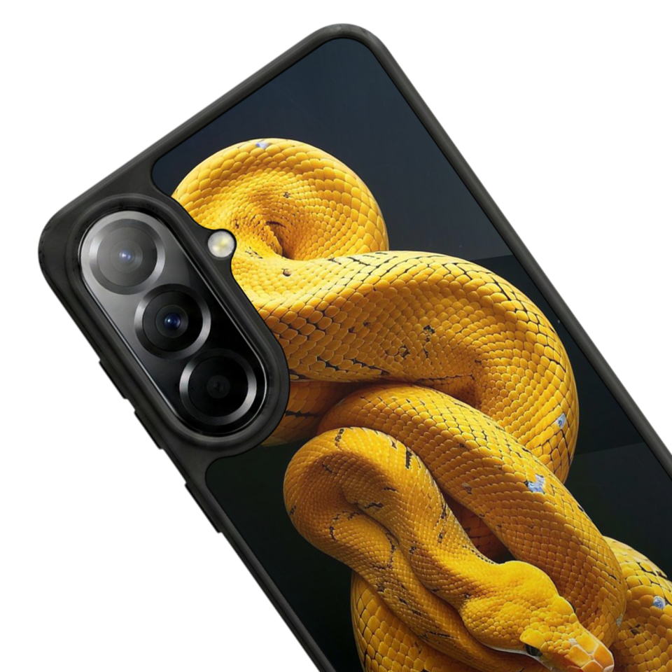 Samsung Galaxy A37 Uyumlu Yılan Tasarımlı Glossy Premium Kılıf