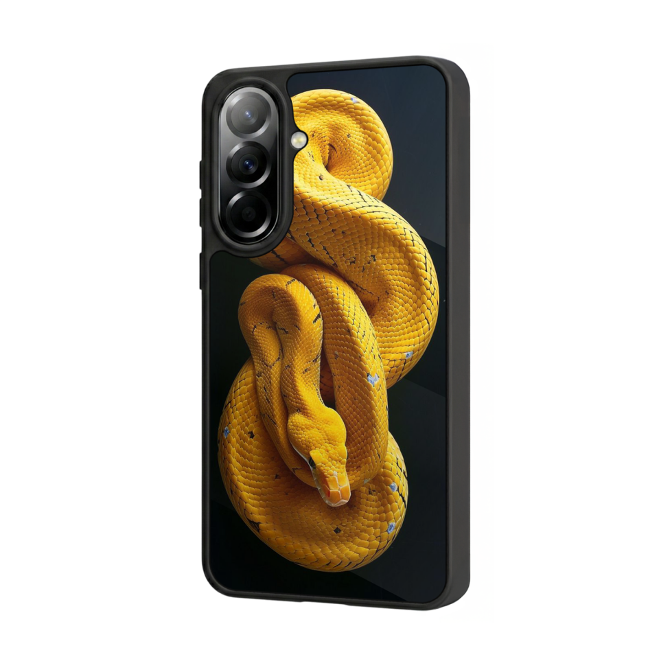 Samsung Galaxy A37 Uyumlu Yılan Tasarımlı Glossy Premium Kılıf