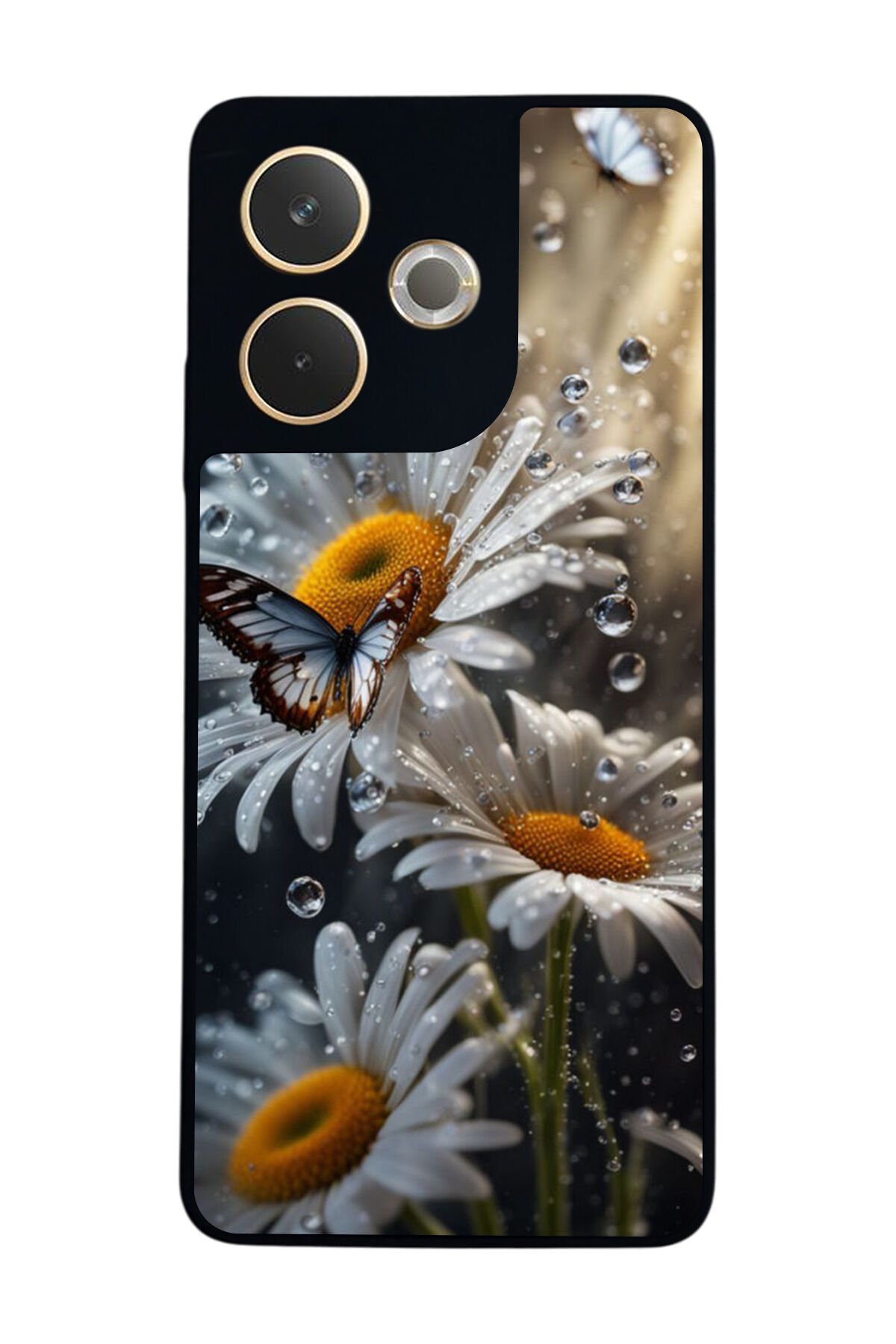 Oppo A5 Pro Uyumlu Cicek Tasarımlı Glossy Premium Kılıf