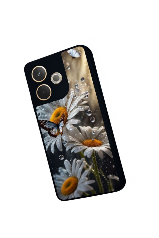Oppo A5 Pro Uyumlu Cicek Tasarımlı Glossy Premium Kılıf