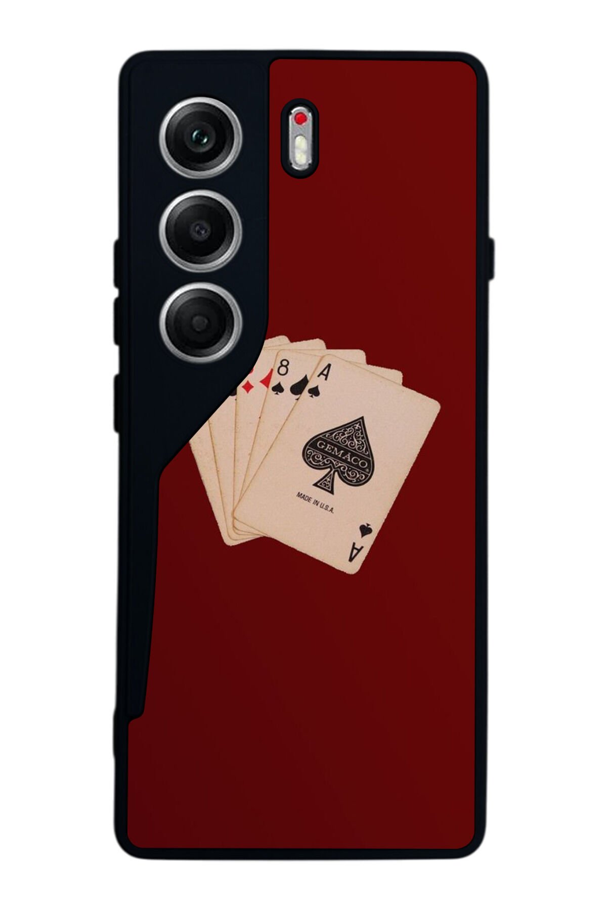 Tecno Camon 40 Uyumlu Kart Tasarımlı Glossy Premium Kılıf