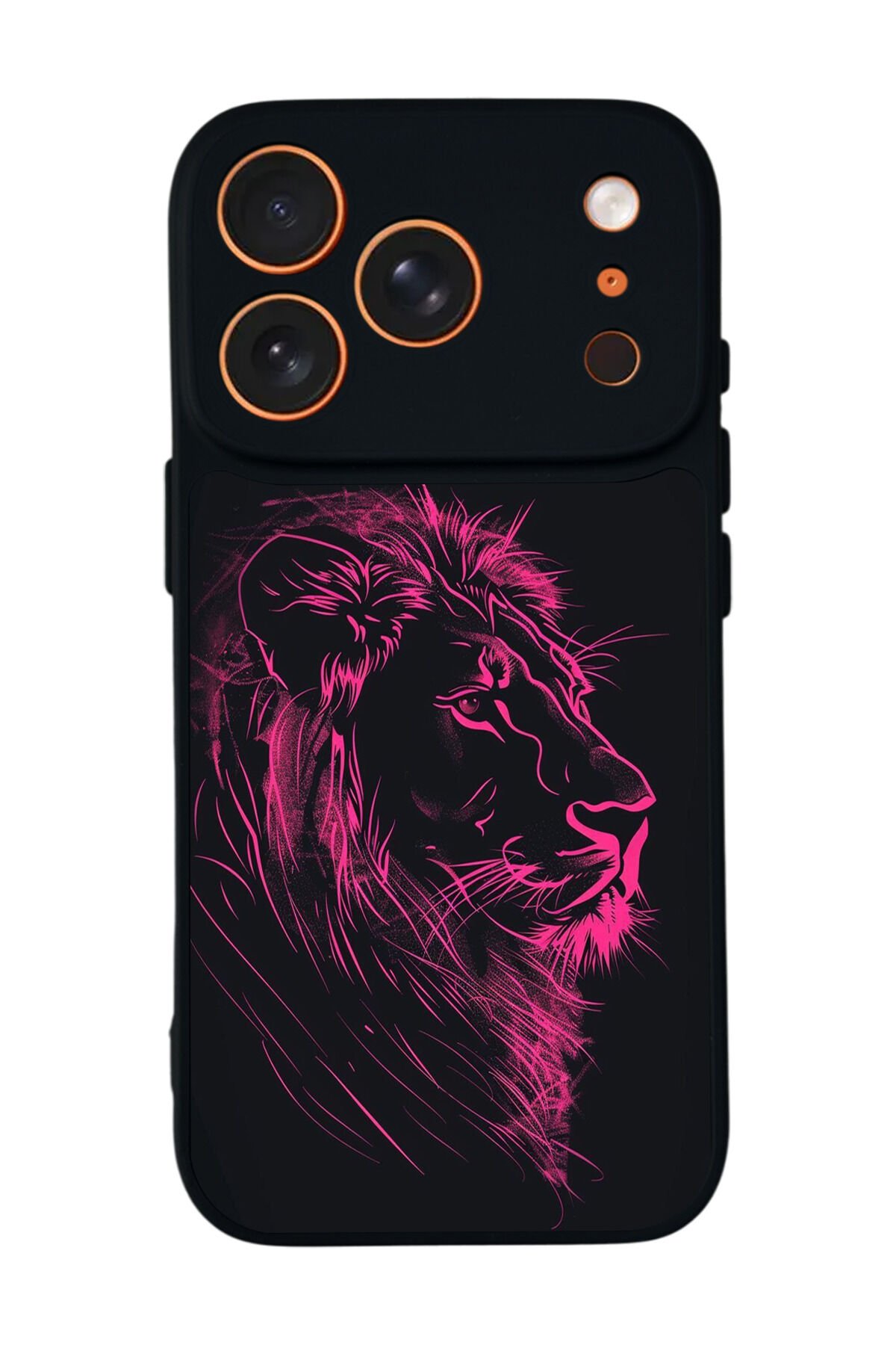 iPhone 17 Pro Uyumlu Aslan Tasarımlı Glossy Premium Kılıf