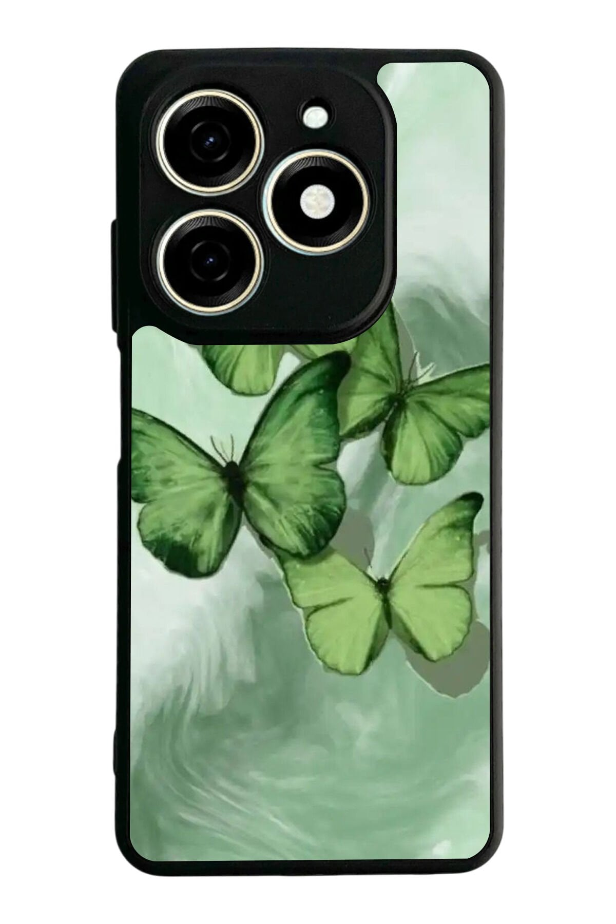 Infınıx Smart 8 Pro Uyumlu Kelebek Tasarımlı Glossy Premium Kılıf