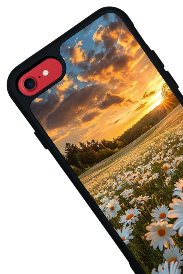 iPhone 7 Uyumlu Cicek Tasarımlı Glossy Premium Kılıf