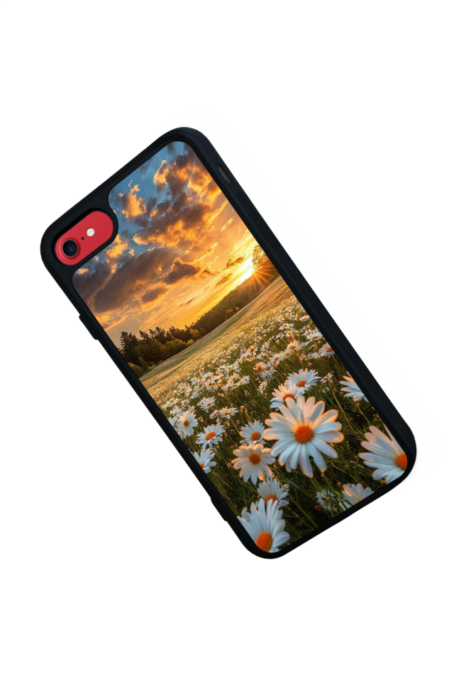 iPhone 7 Uyumlu Cicek Tasarımlı Glossy Premium Kılıf