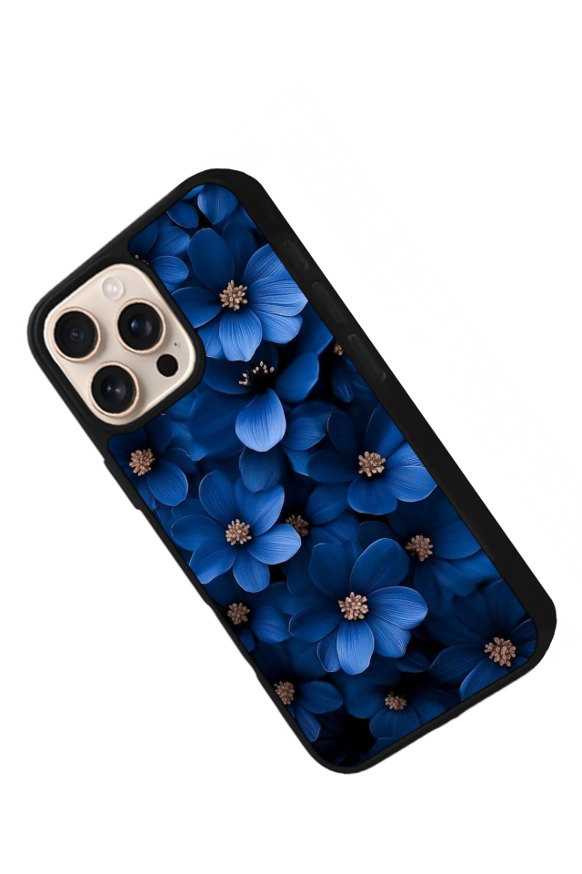 iPhone 15 Pro Max Uyumlu Cicek Tasarımlı Glossy Premium Kılıf
