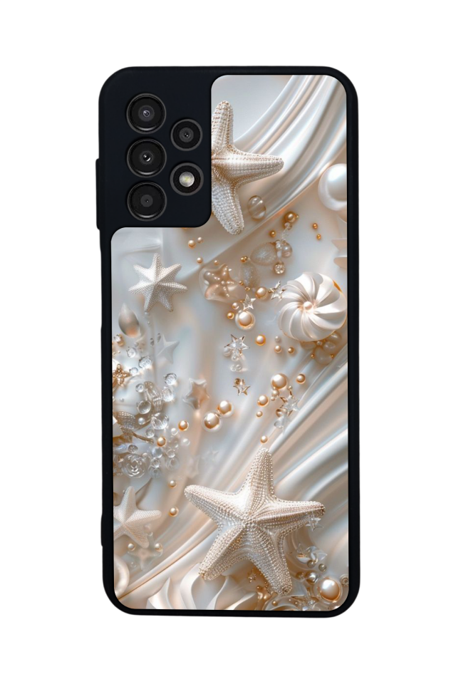 Samsung Galaxy A23 Uyumlu  İnci Tasarımlı Glossy Premium Kılıf