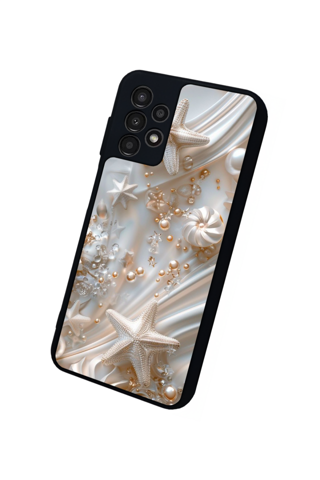Samsung Galaxy A23 Uyumlu  İnci Tasarımlı Glossy Premium Kılıf