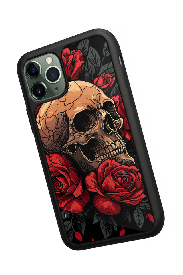 iPhone 11 Pro Max Uyumlu KuruKafa Tasarımlı Glossy Premium Kılıf