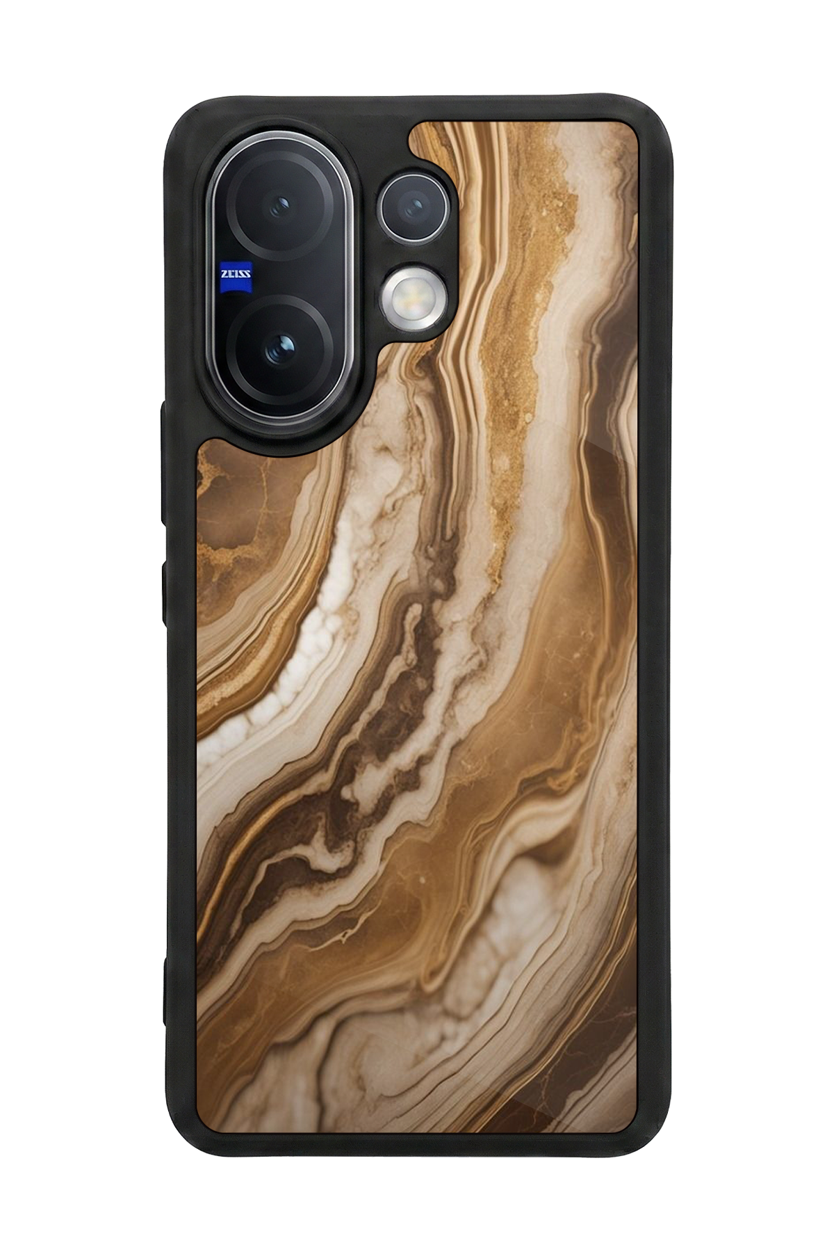 Vivo V60 Uyumlu Mermer Marble Tasarımlı Glossy Premium Kılıf