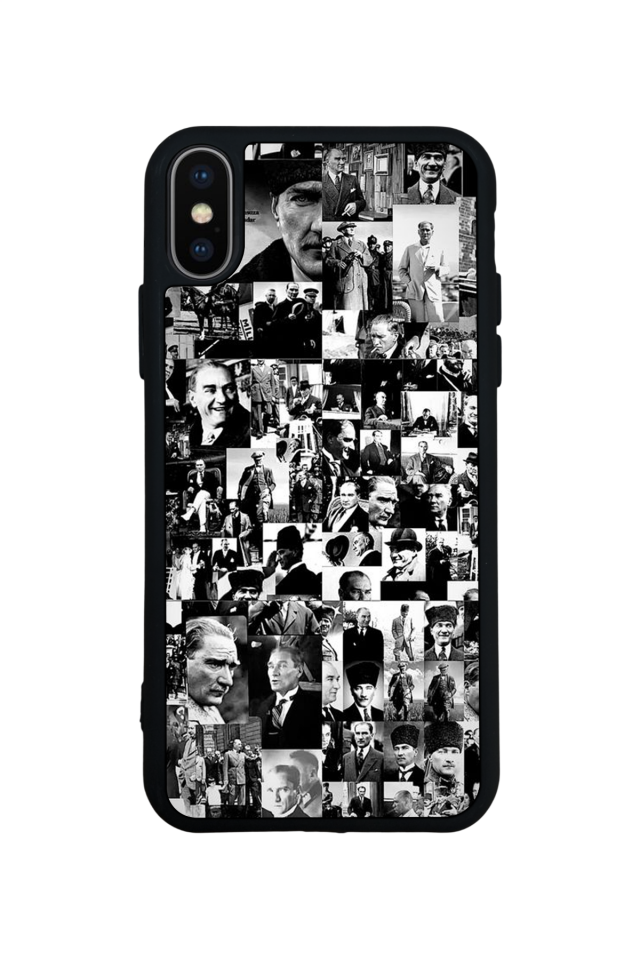 iPhone X/ XS Uyumlu Mustafa Kemal Ataturk Tasarımlı Glossy Premium Kılıf