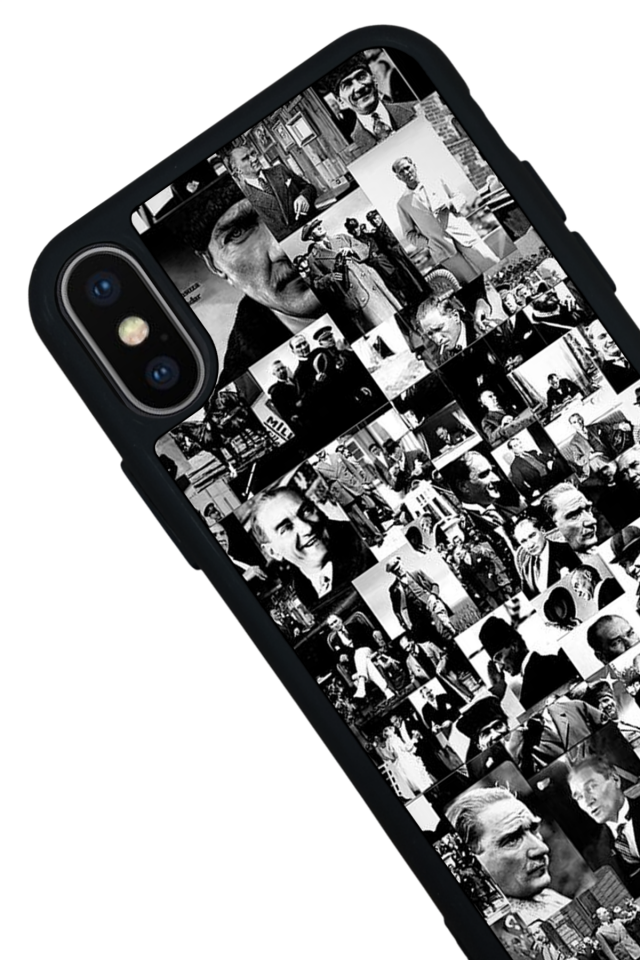 iPhone X/ XS Uyumlu Mustafa Kemal Ataturk Tasarımlı Glossy Premium Kılıf